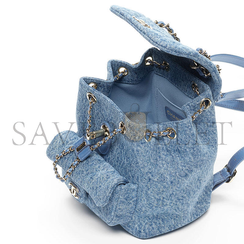 CHANEL SMALL BACKPACK AS2908 (18.5*18*12cm)